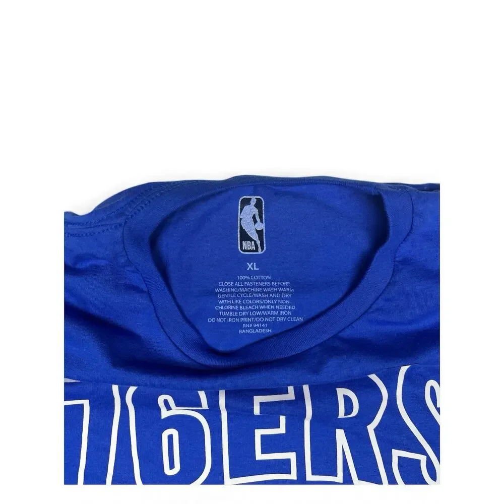 NBA Basketball Philadelphia 76ers Men’s Short Sleeve T-shirt/Size XL